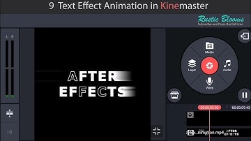 9 Awesome Text Animation in Kinemaster | Intro Video Text Animation | Title Animation in Kinemaster