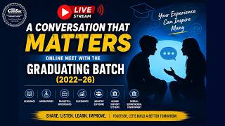 Reflect & Advance | Online Meet with the Graduating Batch 2022–26
