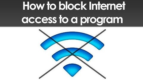 How to Block Internet Access to Programs Using Windows Firewall (Windows 8,7,Vista)