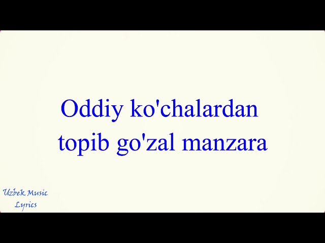 Shohrux (Ummon) - Meni baxtim (Lyrics)/Шохрух (Уммон) - Мени бахтим