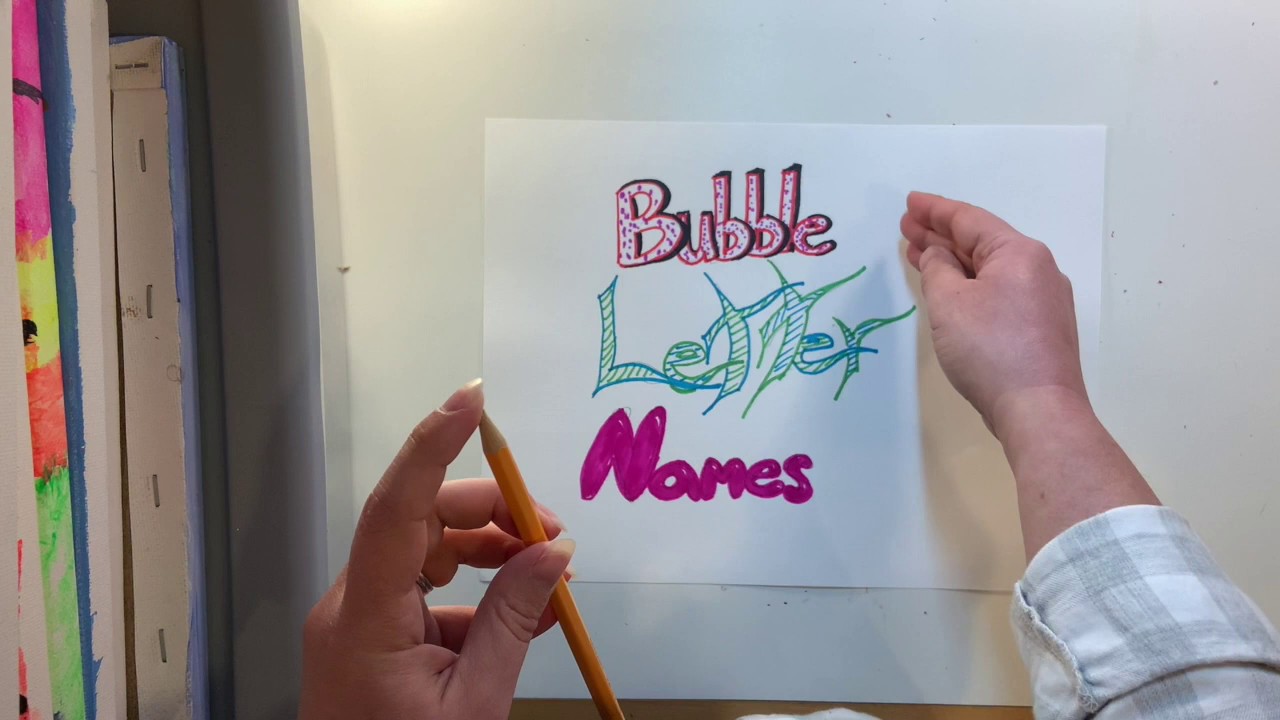 Bubble Letter Name Template Bubble Letter Name Template