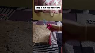 DIY boarder design for scrapbook or photo journal from blinkit bag 🛍️. #diy #scrapbooking #blinkit
