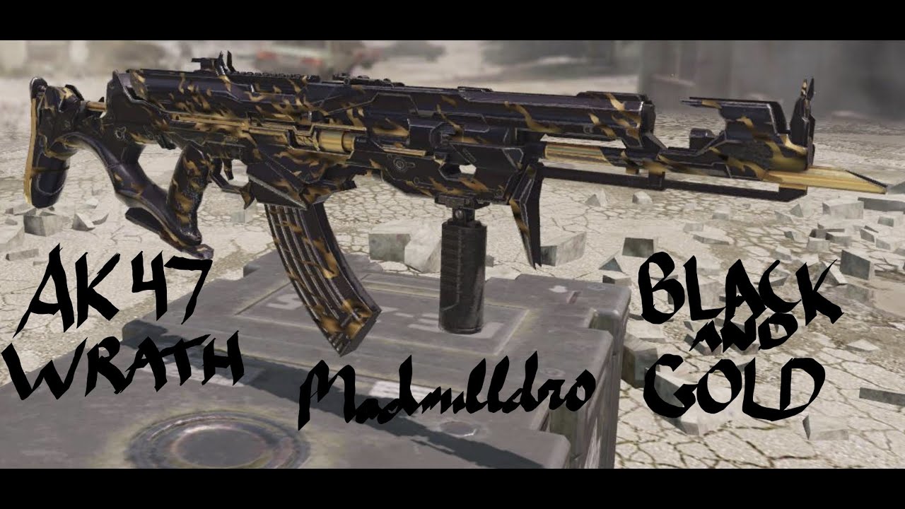 Cod Mobile AK-47 Wrath Black & Gold Nuke - YouTube