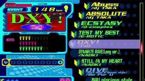 DDR 5th Mix CS Song list with banners (Stepmania)