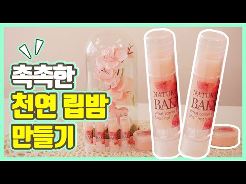 건조한 입술에 촉촉함과 보습을 더해줄 천연 립밤 만드는 방법 [친환경 제품 만들기 3편]