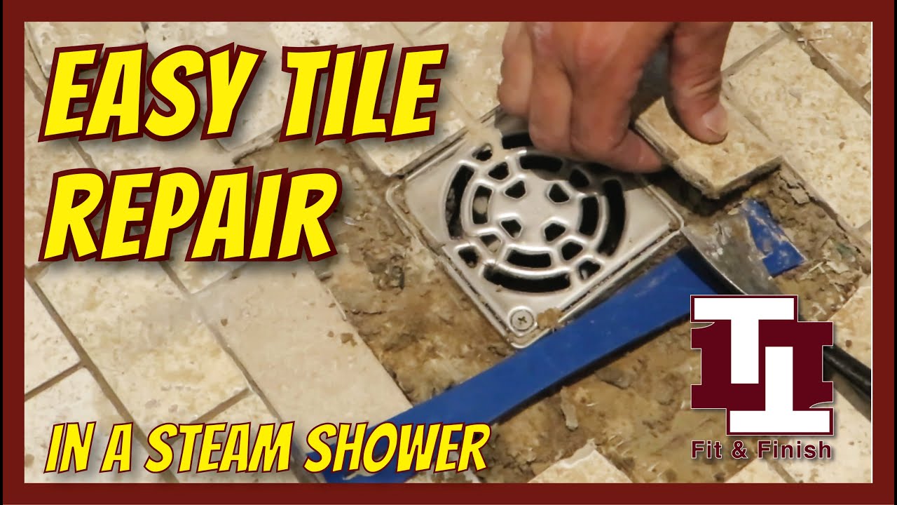 Steam Shower Floor Tile Repair YouTube