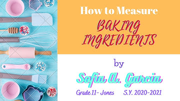 BPP - Performance Task "How to Measure Ingredients"