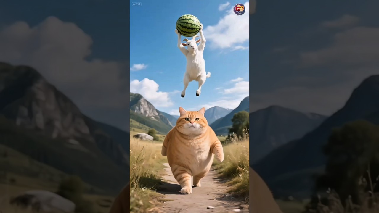 ஆரஞ்சு பூனை மண்டையை உடைத்த கோட் மண்டையன் 💥😂 