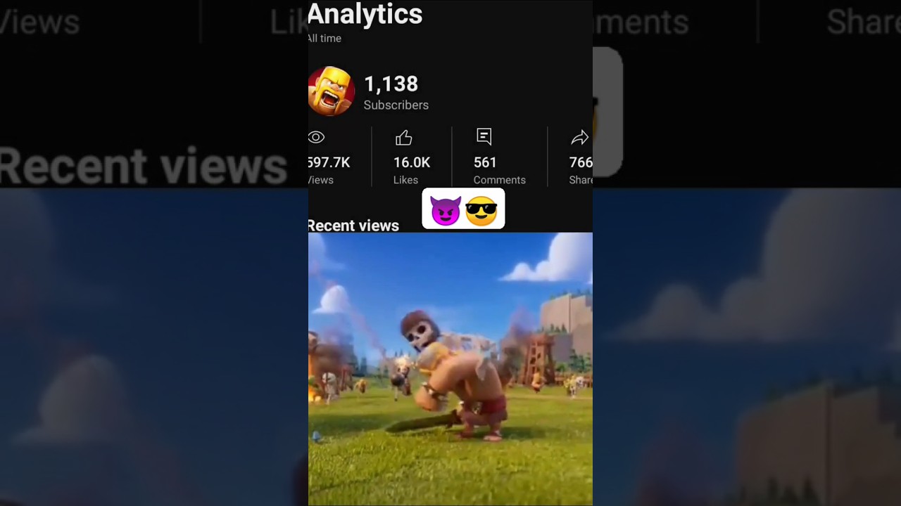 My Clash of clans chanel 😎 subscribers | 