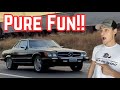 Turbo Diesel Roadster First Test Drive!! It Sounds Amazing!! (Turbo OM603 in 380SL)