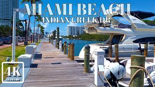 MIAMI BEACH, INDIAN CREEK DR.4K UHD 60 FPS FLORIDA USA