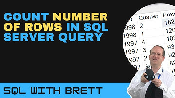 Count Number of Rows Returned by SQL Server Query
