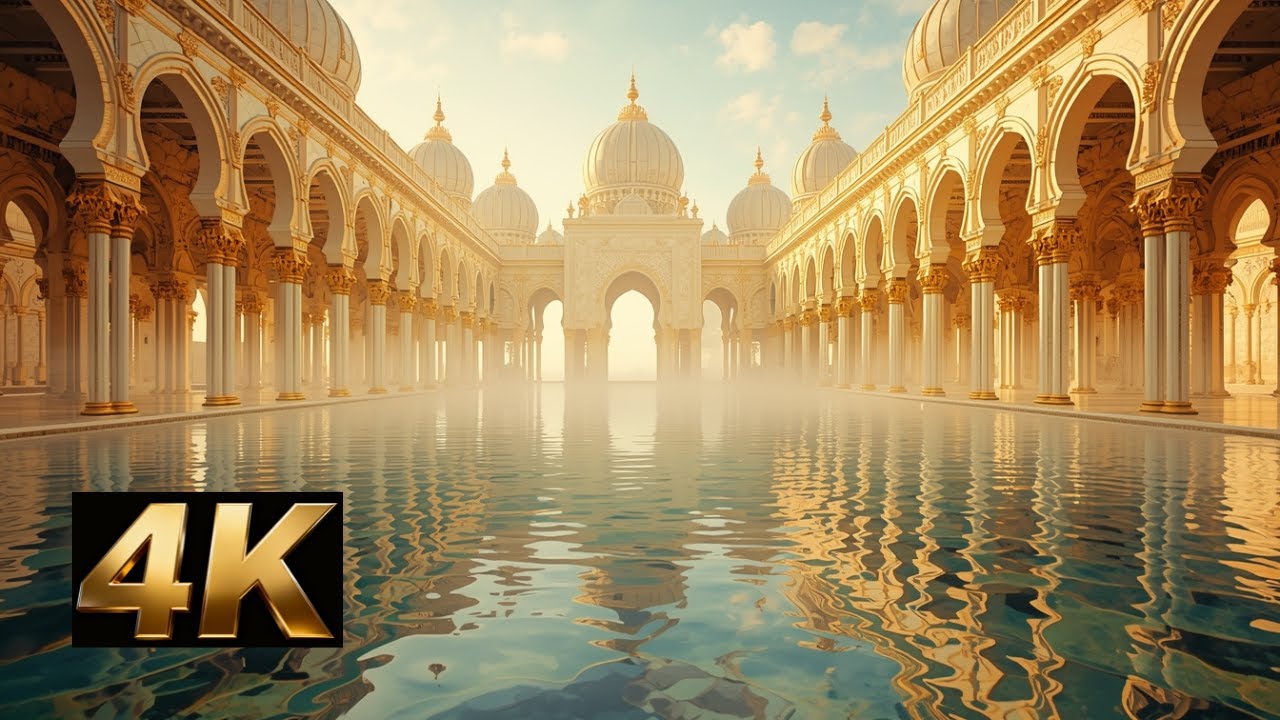 The Golden Water Palace | Ethereal Royal Fantasy Music in 4K