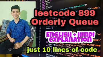 Orderly Queue leetcode 899 || English + Hindi || Coding Culture Live coding Sessions
