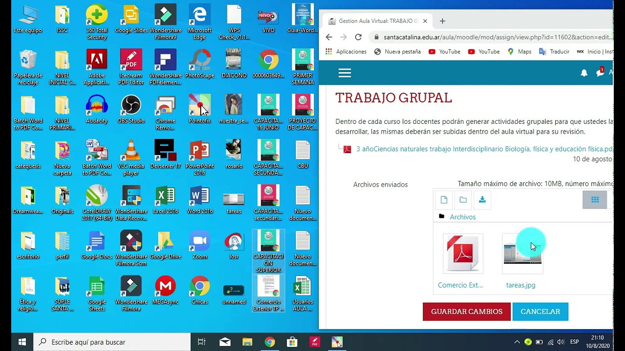 COMO SUBIR LAS ACTIVIDADES EN EL AULA VIRTUAL - YouTube