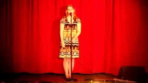 Samantha singing "Wishing you were some how here again" for her Senior solo at school concert