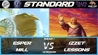 Esper Mill VS Izzet Lessons  [MTG Standard Round 1]