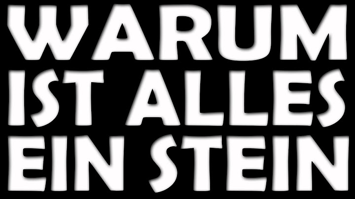 Alles ist ein Stein...
