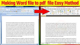 how to word file to pdf file convert