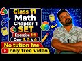 Class 11  Exercise 1.1 Math chapter 1 SET  que 4,5 &amp; 6 CBSE &amp; MP boardPart 5 #class11 #class11maths