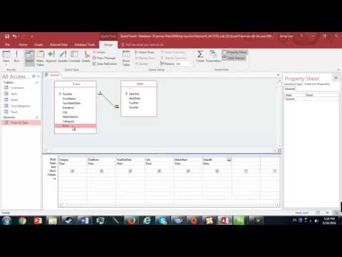 ACCESS Ex-2: Tour Summary Query