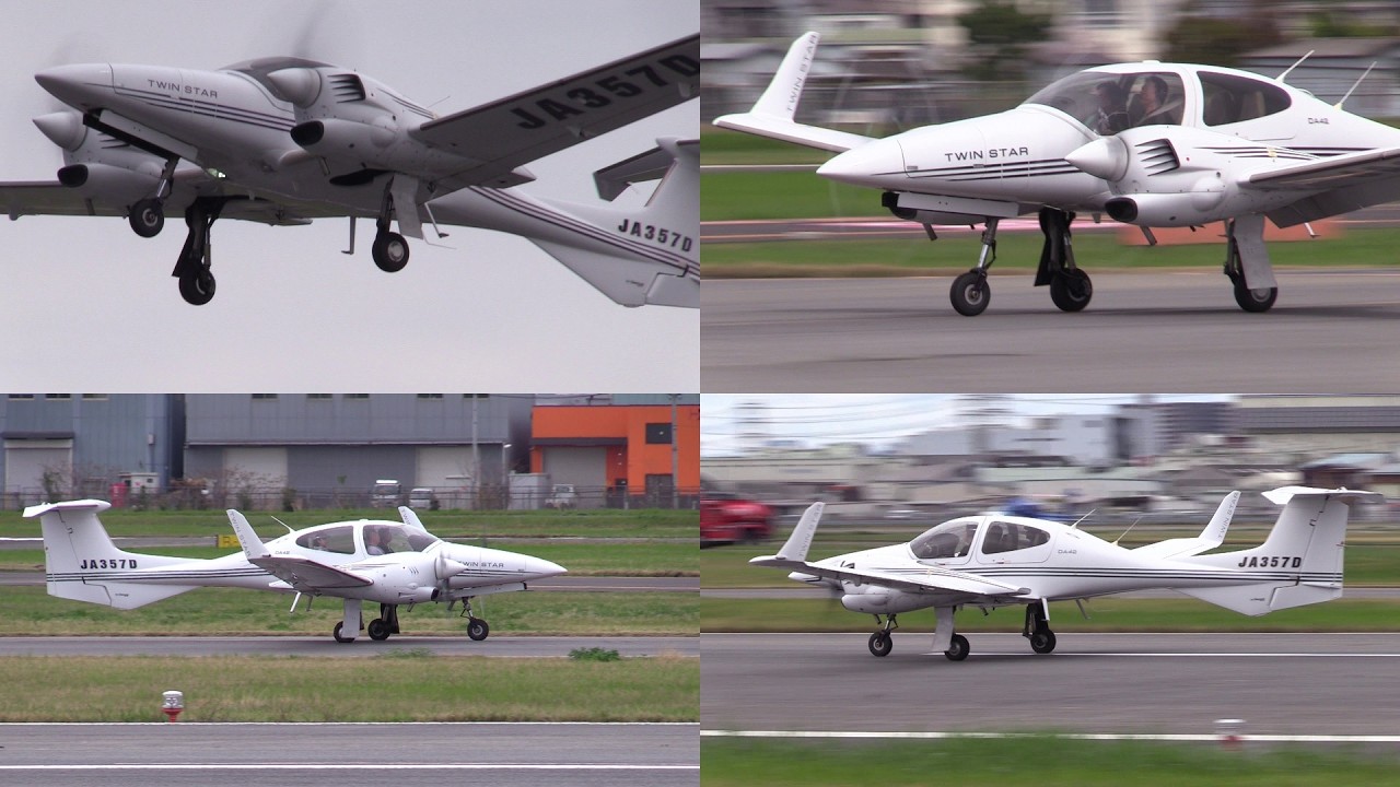 26/04/05 八尾空港 Diamond DA42 Twin Star (JA357D) Take off