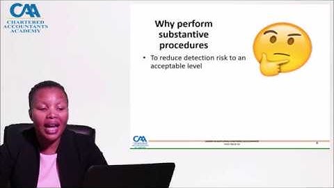 Substantive Procedures part 1