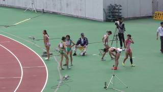 20161023ジュニア陸上女子200m予選1組