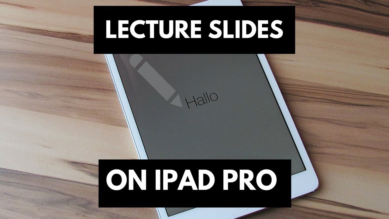 presentation notes on ipad