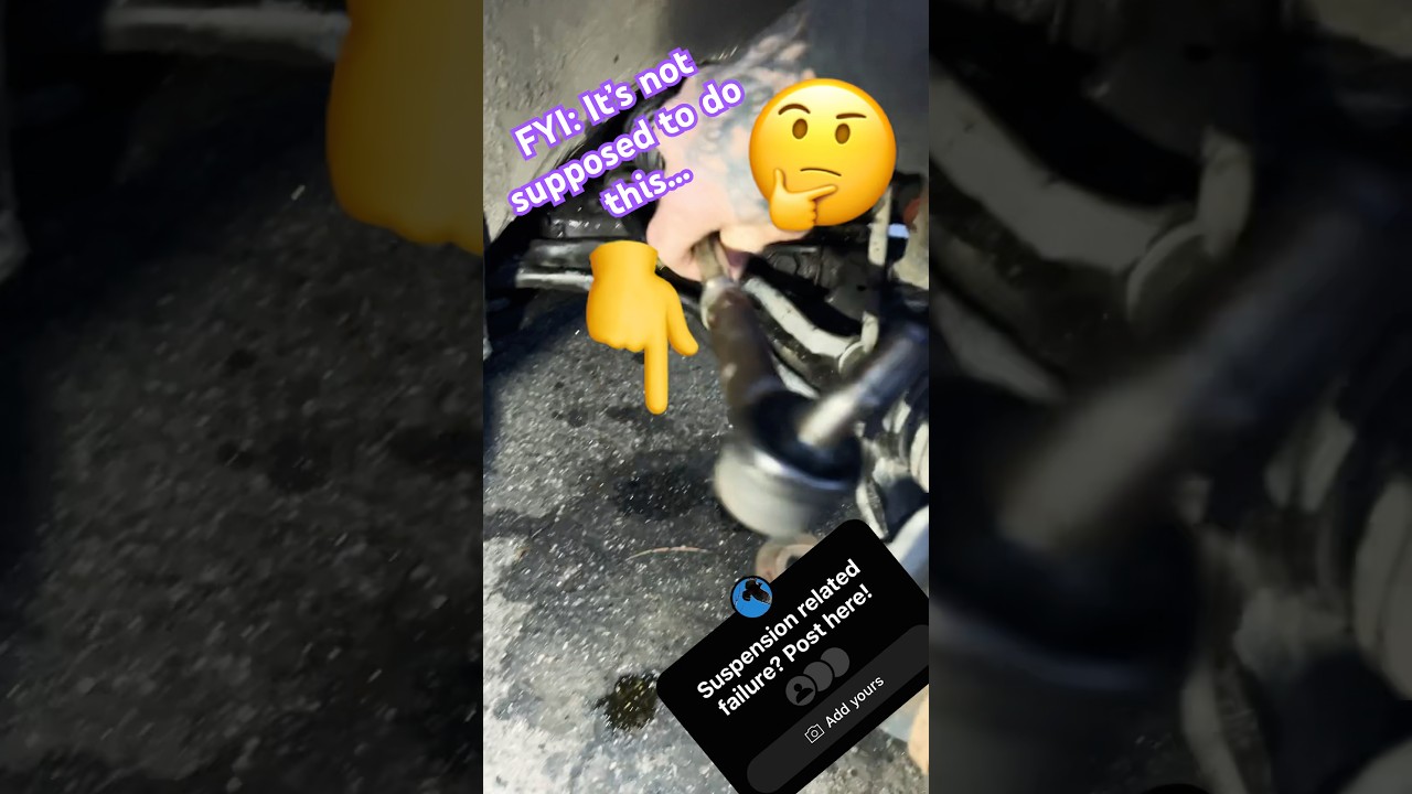 Example of Tie Rod failure compared to new Tie Rod. 