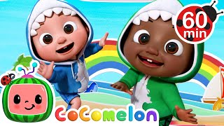 Color Baby Shark Dance Party! | Colorful CoComelon Nursery Rhymes | Sing Along Songs for Kids