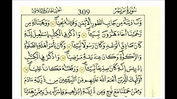 سورة مريم-الشيخ علي الحذيفي-رواية قالون