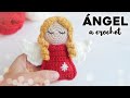 ANGEL A CROCHET ✨🎄 ADORNOS DE NAVIDAD 🎄✨ cómo tejer un angelito de ganchillo, tutorial paso a paso