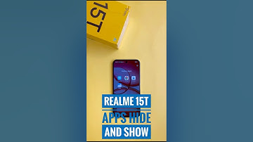 Realme 15T Hidden Apps Trick – Hide & Show Apps Easily!