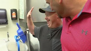 We're lovin it: McDonald's employee celebrates 30 years on the job.