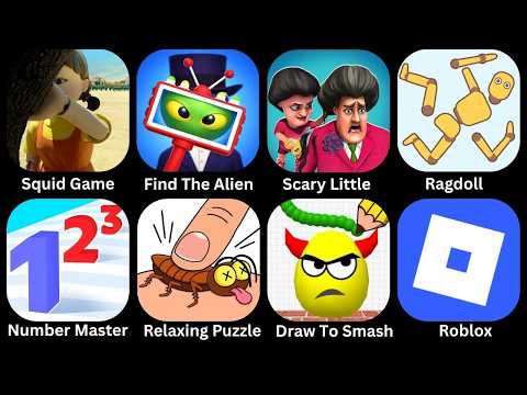 Roblox,Squid Game,Tricky Puzzle,Spranky Survival,Number Master,Scary Little Prankster,Ragdoll,