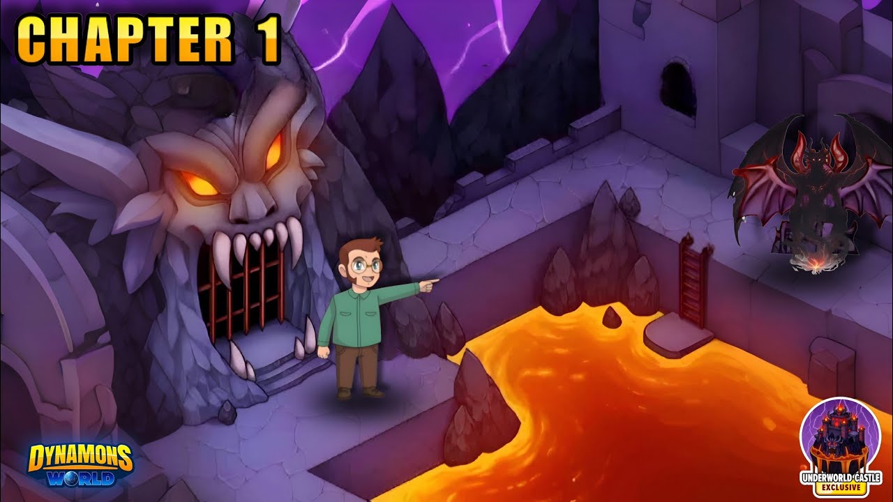 UNDERWORLD CASTLE CHAPTER 1 || DYNAMONS WORLD NEW MAP CHAPTER 1 || FRIST CHAPTER UNDERWORLD CASTLE 