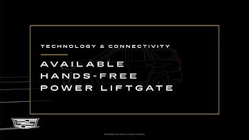 Hands-Free Power Liftgate: Opening & Closing with a Kick | Cadillac