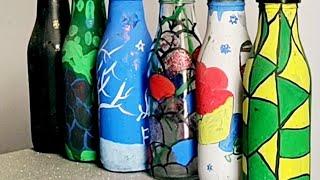 DIY 6 AWESOME GLASS BOTTLE DECORATION IDEAS/ Home decorating/Recycled glass bottles/Home sweet Home
