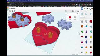 Tinkercad Tutorial on Make a Fidget Heart Keychain (3D Modeling)