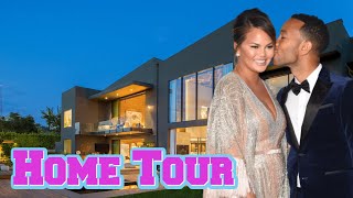 Famous Inside John Legend and Chrissy Teigen's $23.95 Million Beverly Hills Home Net Worth