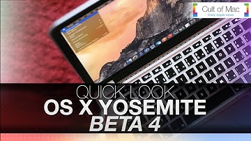Quick Look: OS X Yosemite Beta 4