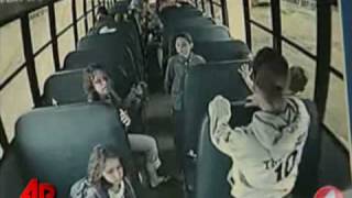 Raw Video: Drunk Bus Driver Gives Students Wild Ride