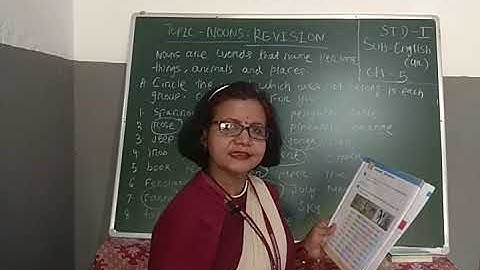 Std 1 English grammar chapter 5 part 1