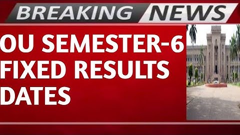 OSMANIA UNIVERSITY SEMESTER RESULTS DATES|LATEST UPDATE ON DEGREE RESULTS DATES|AUGUST MONTH RESULTS
