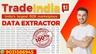 Trade India Data Extractor | How To Extract Trade India Data