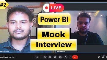 Live Data Analyst Mock Interview | Power BI | 2 Yr Experience | EP 2