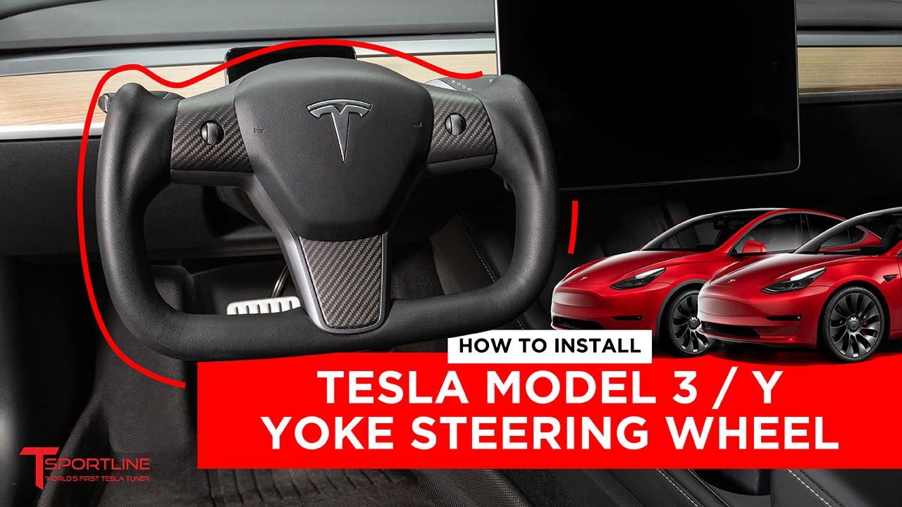 For Tesla Yoke Steering Wheel Replacement Parts For Tesla Model 3, Model Y  2017