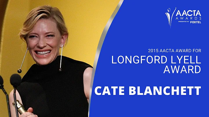 Cate Blanchett receives the AACTA Longford Lyell A...