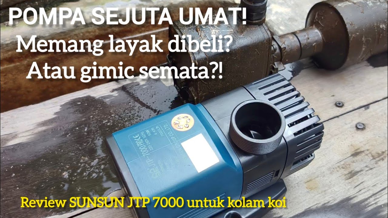 REVIEW POMPA SUNSUN JTP 7000❗HARGA MURAH DAYA RENDAH⁉️ LAYAK KAH DIPAKAI⁉️